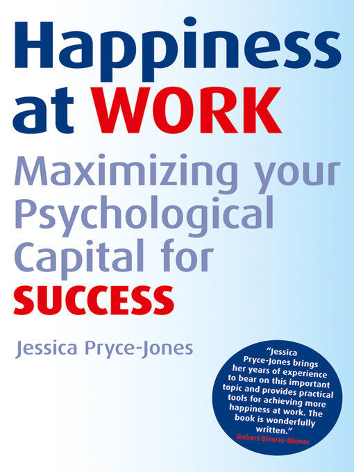 Title details for Happiness at Work by Jessica Pryce-Jones - Available